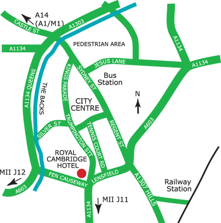 roebuck hotel location map